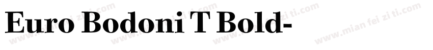 Euro Bodoni T Bold字体转换